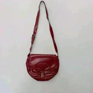 DESMO CROSSBODY BAG - RED, ITALIAN LEATHER